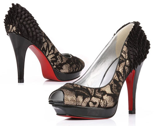 Birthday Gifts for wife with fabulous lace peep toe pumps ...