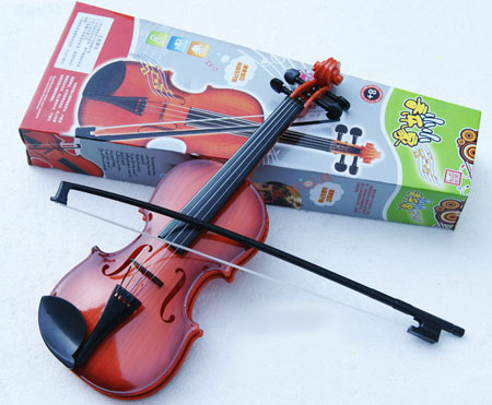 Realistische Spielzeuggeige für Kinder Mechanische Musikvioline