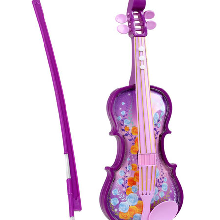Lila Rosa Kinderspielzeug Violine Musikspielzeuginstrumente für Kleinkinder