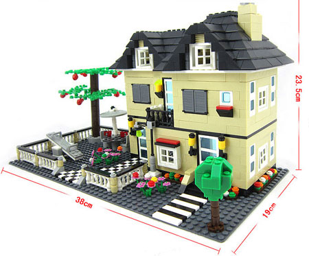 Pädagogisches 3D-Puzzle-Spielzeug-Haus-Bausteine und -Steine für Kinder