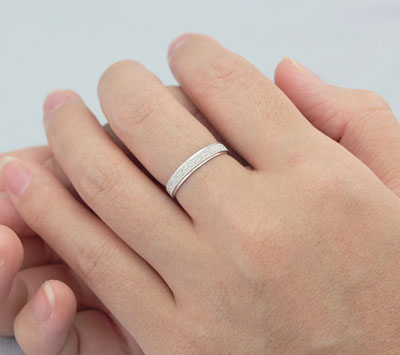 Einzigartiges Versprechensring-Set Sterling Silber gravierbare Ringe