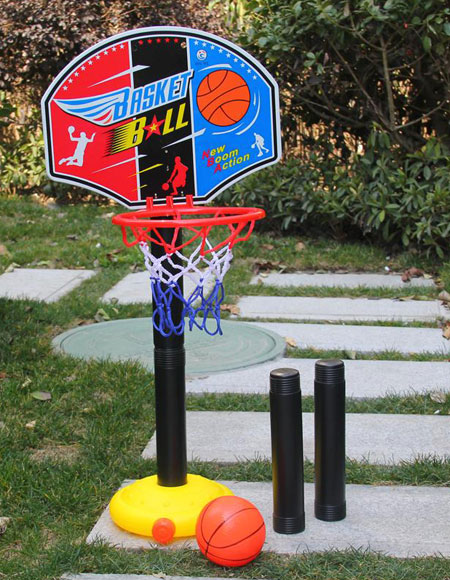 Juego de juguetes de baloncesto para niños pequeños Aros de baloncesto ajustables