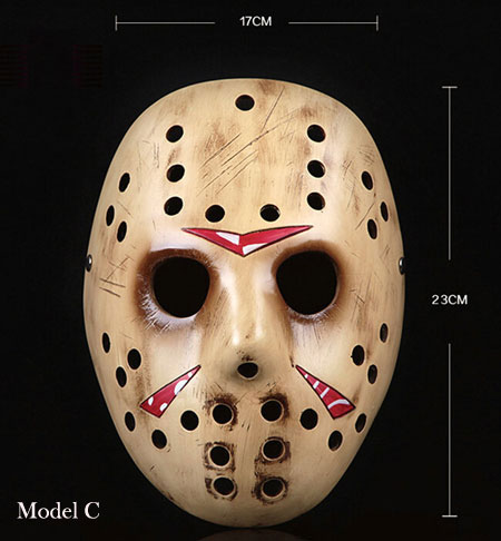 Máscara aterradora de Halloween de Jason en \"Viernes 13\"