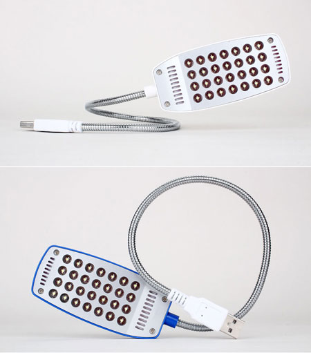 Petite lampe de chevet contemporaine avec USB
