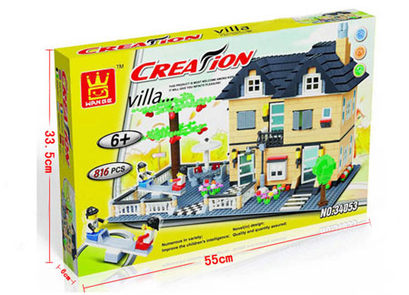 Éducatif 3D Puzzle Toy House Building Blocks & Briques pour enfant