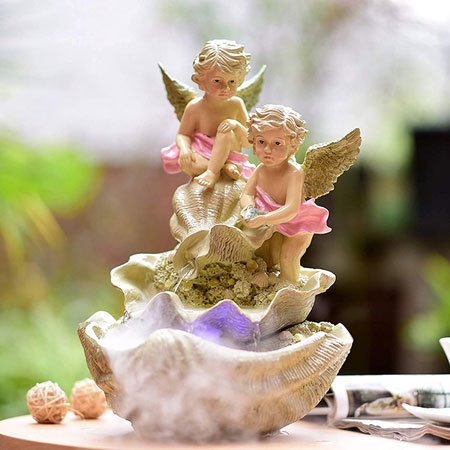 Angel Water Fountain for Indoor Ornament Decoration