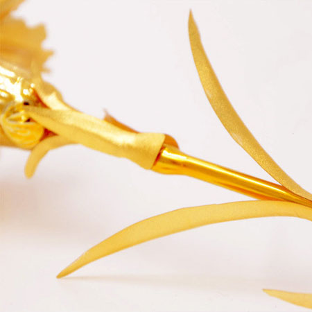 Prezioso garofano foglia oro 24K per la festa della mamma