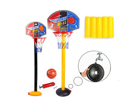 Set di giocattoli da basket per canestri da basket regolabili per bambini piccoli