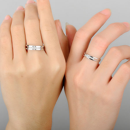 Set di anelli di fidanzamento per matrimonio con croce celtica in argento cristiano CZZ