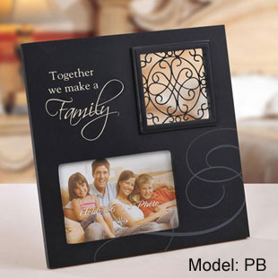 Handgemaakte houten fotolijsten voor 4 x 6 familiefoto\'s