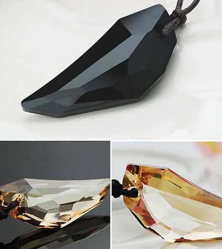 Zwarte Obsidiaan Edelsteen Mode Koppels Kettingen voor Liefhebbers