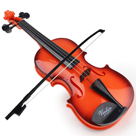 Violino de brinquedo realista para violino musical mecânico infantil
