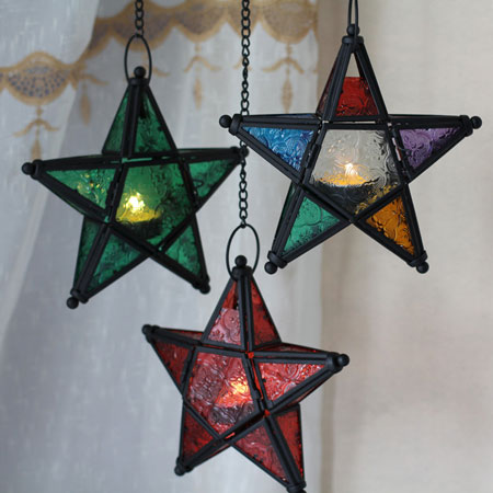 Подвесной подсвечник-новогодняя звезда для свечей - Кликните на картинке, чтобы закрыть