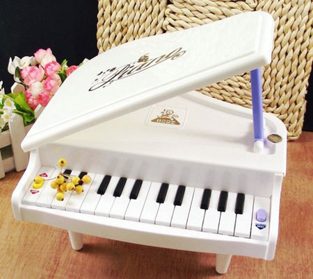 Голубая детская игрушка Электронная фортепианная клавиатура Детские музыкальные игрушки