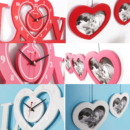 Романтический подарок-Сладкое сердце -Настенные часы