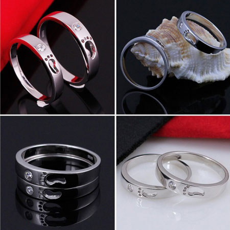 Дешевое кольцо обещания для молодых пар, мужчин и женщин